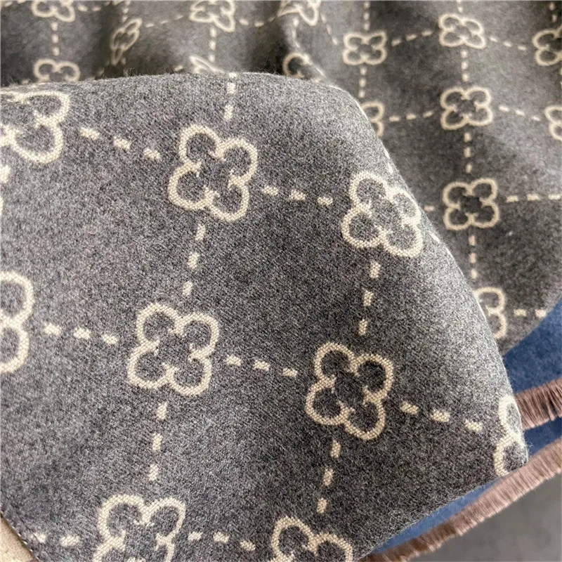 Cashmere Poncho Shawl Scarf - Image 5