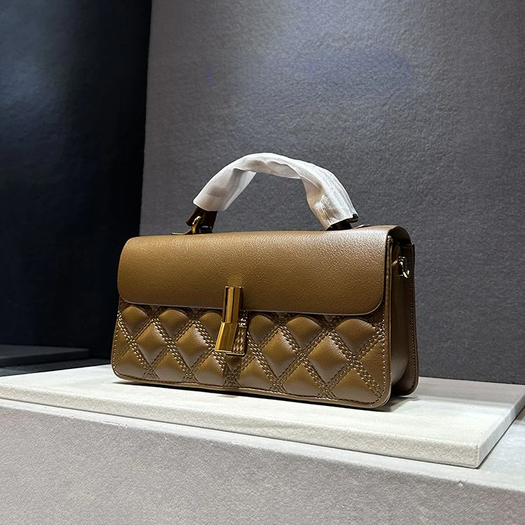 New High Quality Cowhide Niche Single Shoulder Bag - Image 2