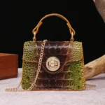 Crocodile Pattern Colorful Shaped Small Bag