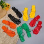 Flat Slide Sandal Solid Color