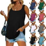 Womens Tank Tops U Neck