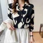 Korean Style Fashion Casual Blouse Shirt for Women Tops