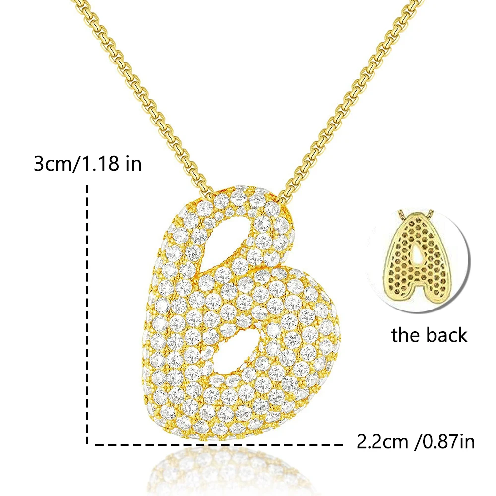 Initial Charm A-Z Letters Pendant Necklace Women Men Choker Stainless Steel Rope Chain Fat Alphabet Gold Color Hip Hop Iced - Image 6